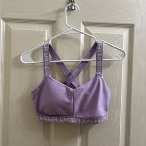 Under Armour Lavender Cross-Back Sports Bra